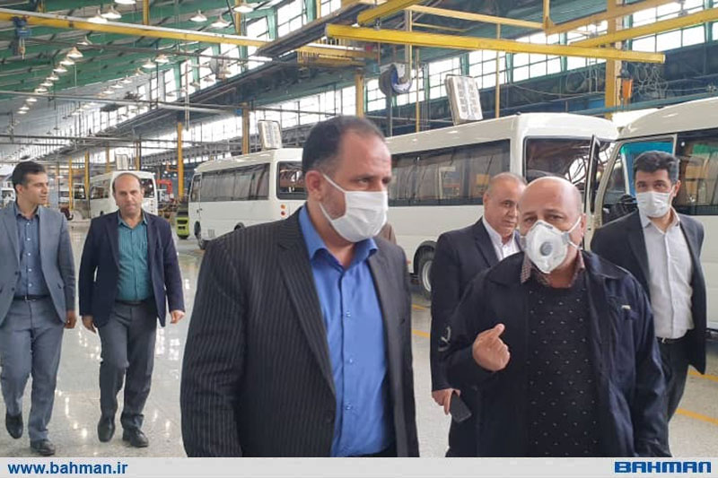مدیرعامل شرکت شهرک های صنعتی قزوین از بهمن دیزل بازدید کرد